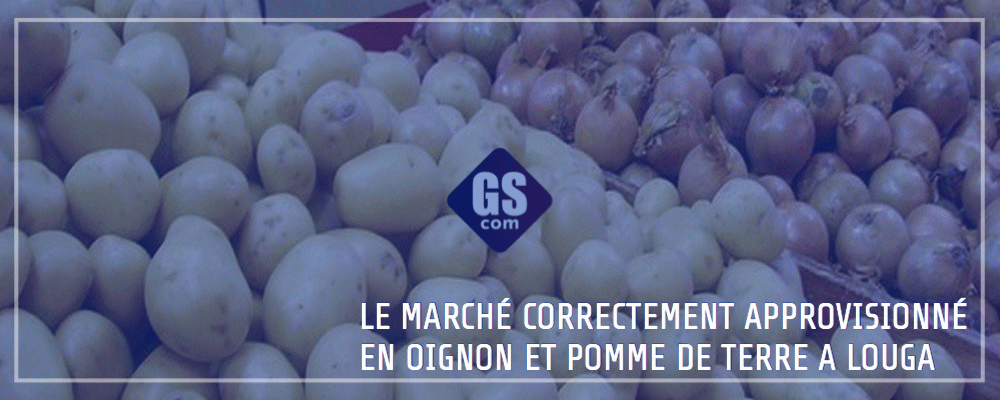 LE MARCHÉ CORRECTEMENT APPROVISIONNÉ EN OIGNON ET POMME DE TERRE