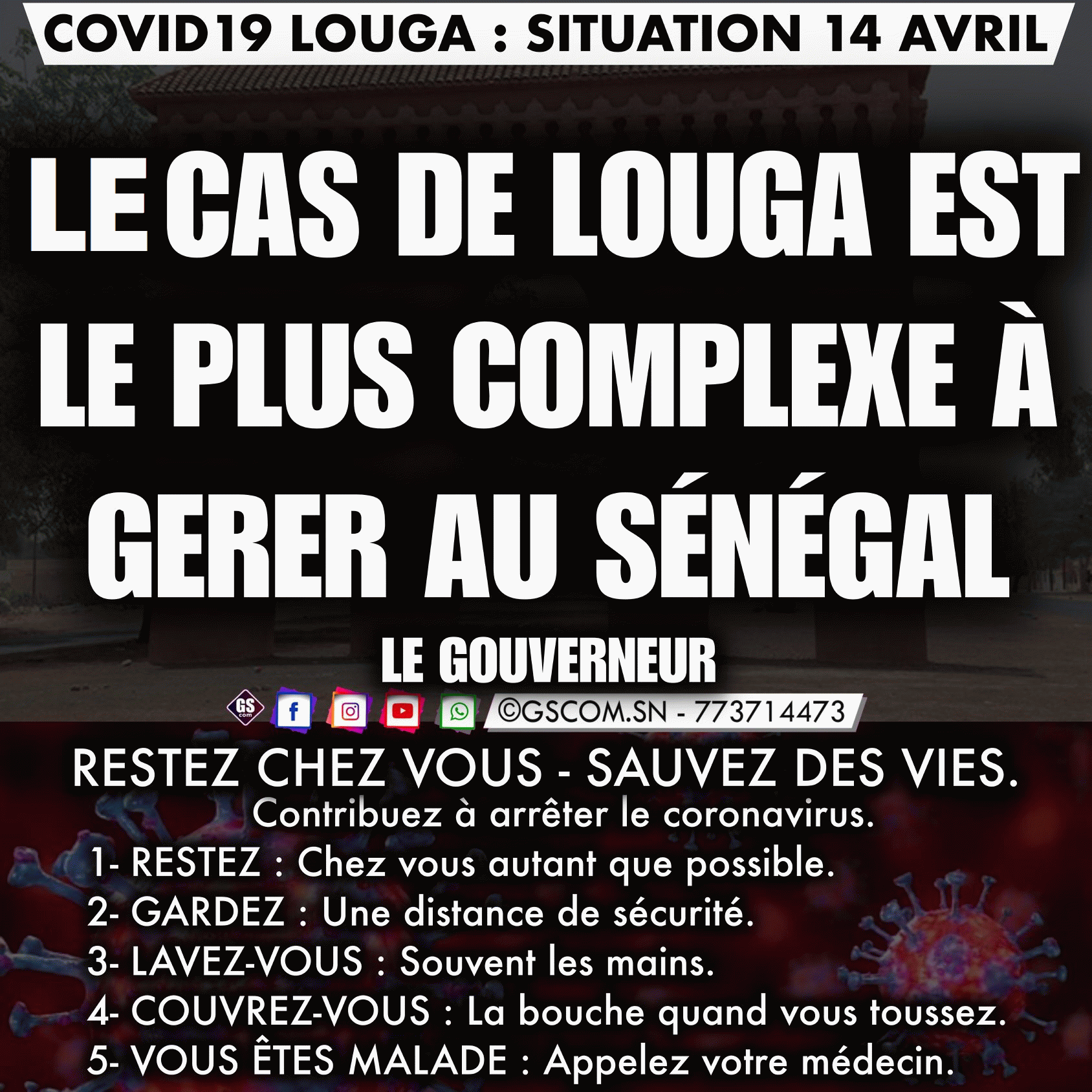 LOUGA FACE AU CAS COMMUNAUTAIRE 