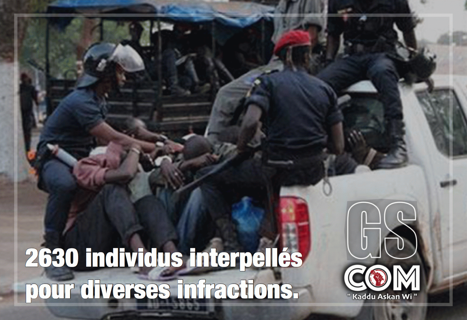 Statistiques de la délinquance et de la criminalité du mois de juin 2020 : 2630 individus interpellés pour diverses infractions.